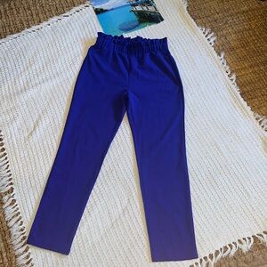 SHEIN Royal Blue stretch elastic waist Suit Pants 💙SzL vibrant cobalt blue color
